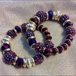 Bordeaux Stretch Bracelets